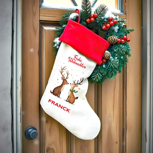 Personalisierter Weihnachtsstrumpf – Frohe Weihnachten – Bild 2