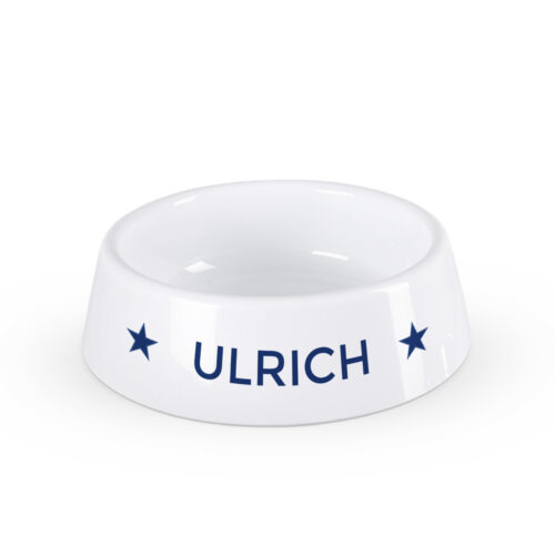 Personalisierter Futternapf - Name mit Sternen <br> <strong> ⌀ 150 x 50 mm</strong>