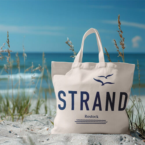 Personalisierte Einkaufstasche – Strand – Bild 2