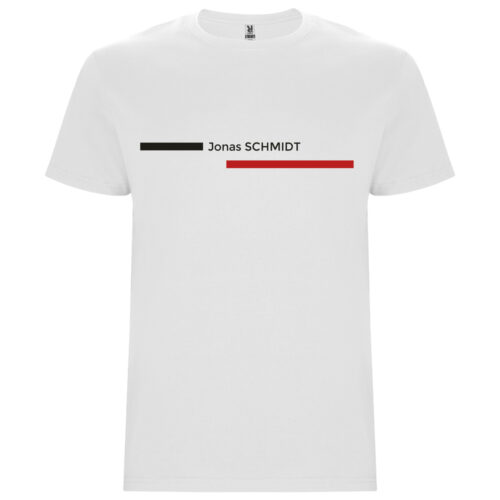 Weißes T-Shirt - Vorname Nachname
