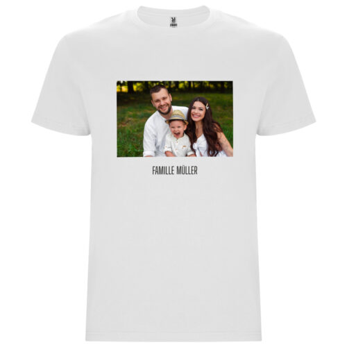 Weißes T-Shirt - Mit Ihrem Foto