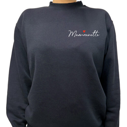 Blauer Sweatshirt – Mama – Bild 2