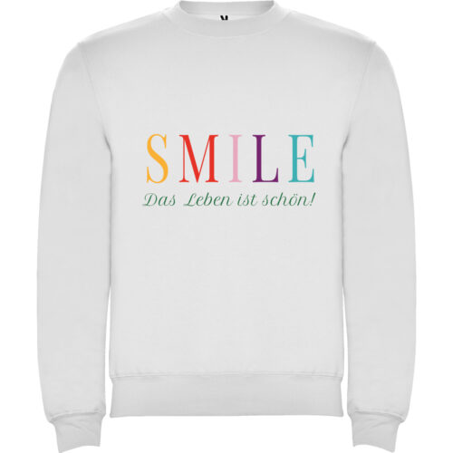 Weißer Sweatshirt - Smile