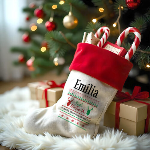 Personalisierter Weihnachtsstrumpf – Stickerei – Bild 2