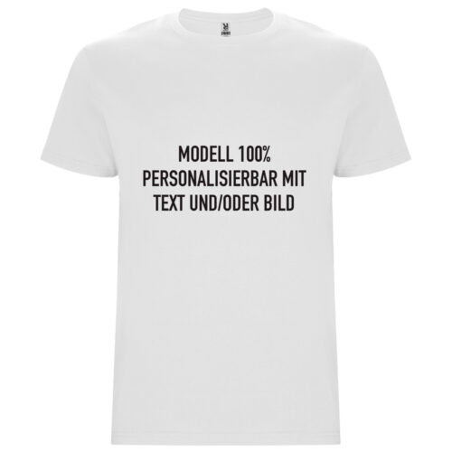 Weißes T-Shirt - 100% anpassbares Modell