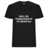 Schwarzes T-Shirt - 100% anpassbares Modell