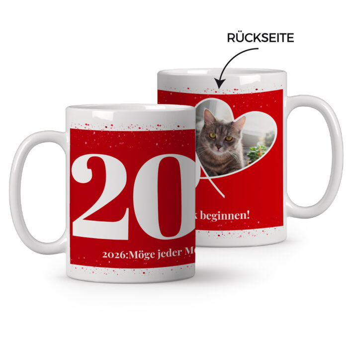 Personalisierte Tasse – 2025 mit Foto