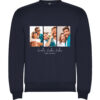 Blauer Sweatshirt - Vorsätze mit Foto