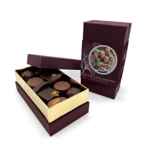 Personalisierte Schokoladenbox - Alles Gute zum Fest