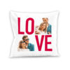 Weißes Kissen - Liebe mit Foto