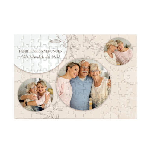 Personalisiertes Puzzle – Familienerinnerungen