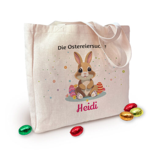 Tasche 'Eiersuche' mit Namen – Die Osterernte