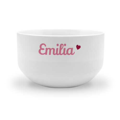 Personalisierte Schale –  Name mit Herz