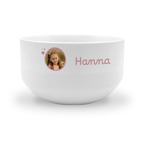 Personalisierte Schale –  Vorname mit Foto