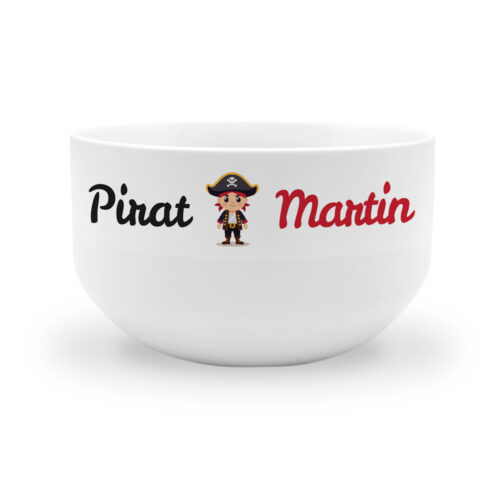 Personalisierte Schale –  Pirat mit Name