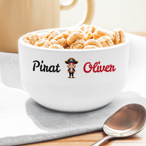 Personalisierte Schale –  Pirat mit Name – Bild 2