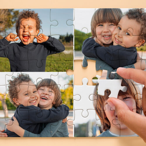 Personalisiertes Puzzle – Puzzle mit 4 Fotos – Bild 2