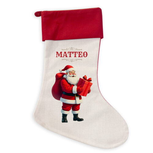 Personalisierter Weihnachtsstrumpf – Sack des Weihnachtsmanns