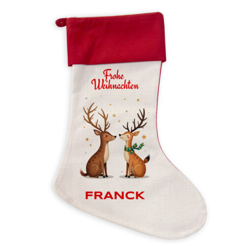 Personalisierter Weihnachtsstrumpf – Frohe Weihnachten