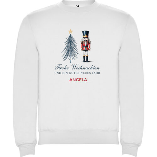 Weißer Sweatshirt - Frohe Weihnachten