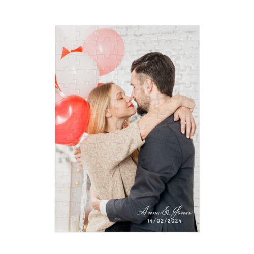 Personalisiertes Puzzle –  Vertikales Foto zum Valentinstag
