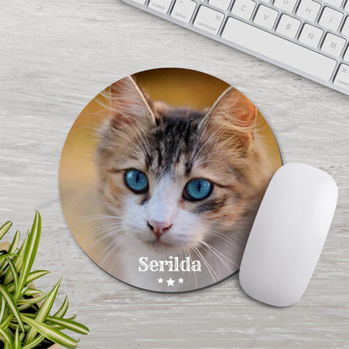 Mauspad - Katzenfoto <br> <strong>  ⌀ 20 cm </strong> – Bild 2