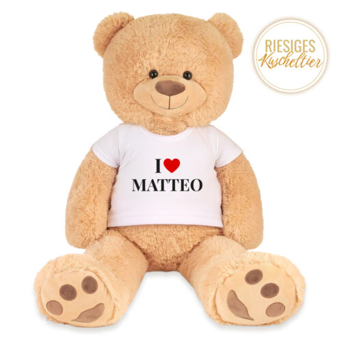 Sammy, der große Plüschbär - I Love <br> <strong>  100 cm </strong>