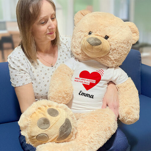 Sammy, der große Plüschbär - Mein herz klopft nur für dich <br> <strong>  100 cm </strong> – Bild 2