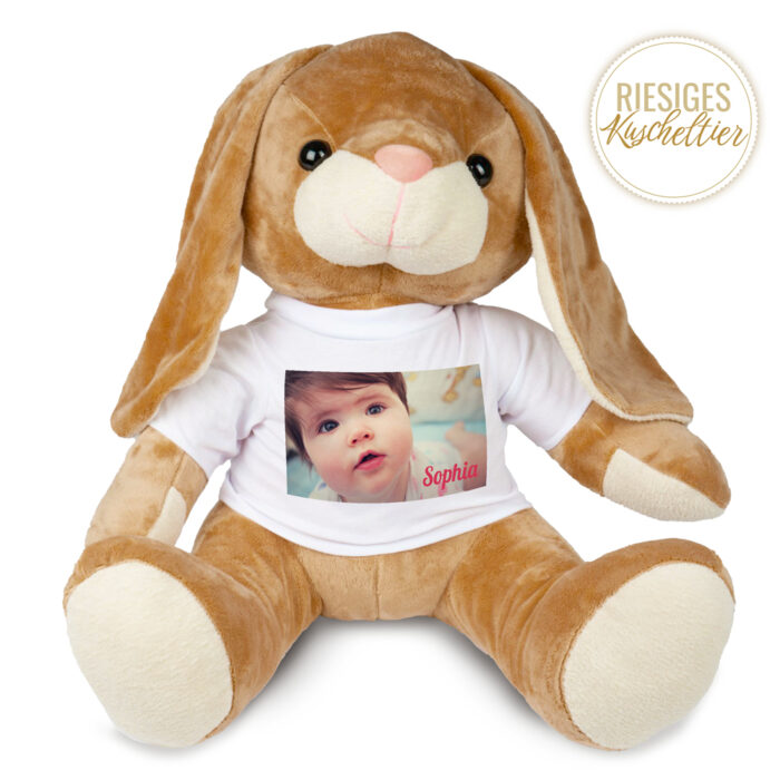 Bunny, das große Plüschkaninchen – Foto <br> <strong>  80 cm </strong>