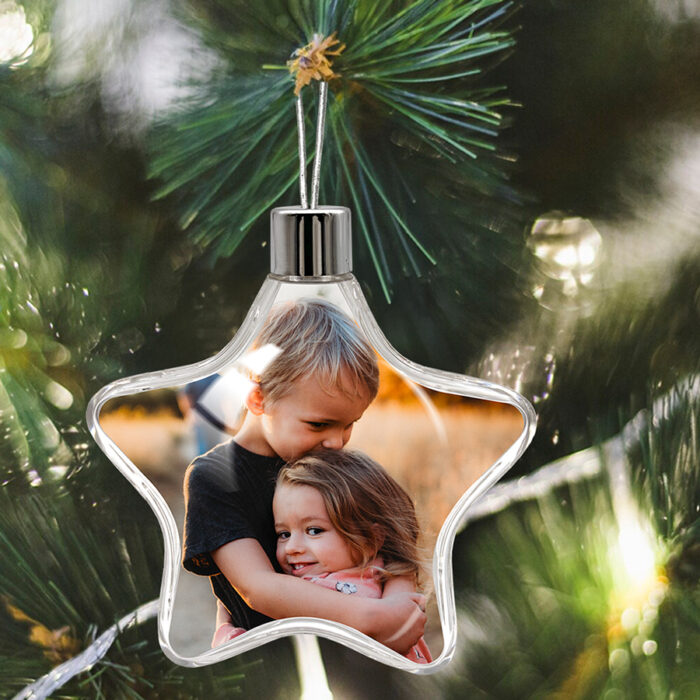 Alternative view of Transparente Weihnachtsstern-Kugel – Ihr Foto