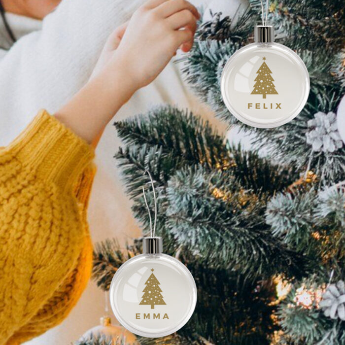 Alternative view of Transparente Weihnachtsstern-Kugel – Vorname