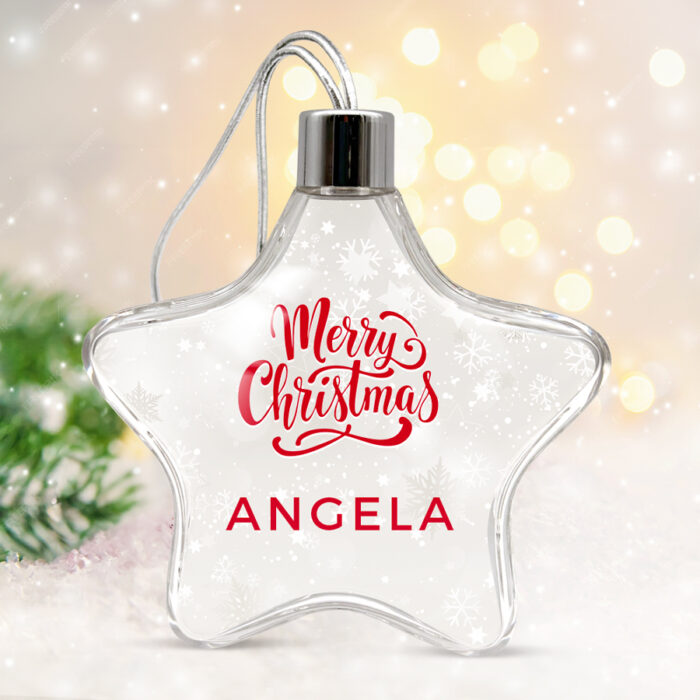 Alternative view of Transparente Weihnachtsstern-Kugel – Vorname