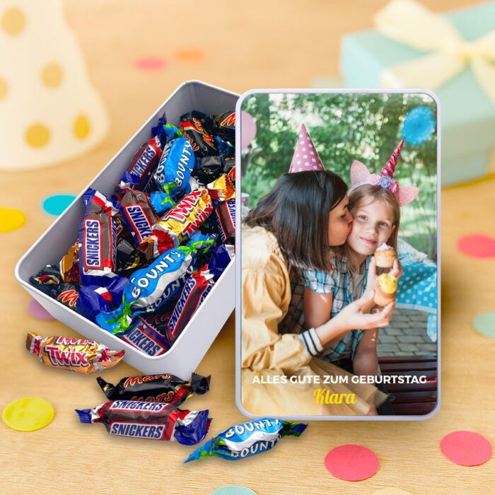 Alternative view of Rechteckige Schachtel mit Mini-Süßigkeiten – Alles Gute zum Geburtstag
