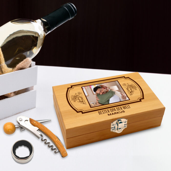 Alternative view of Sommelier-Set – Bester Opa der Welt