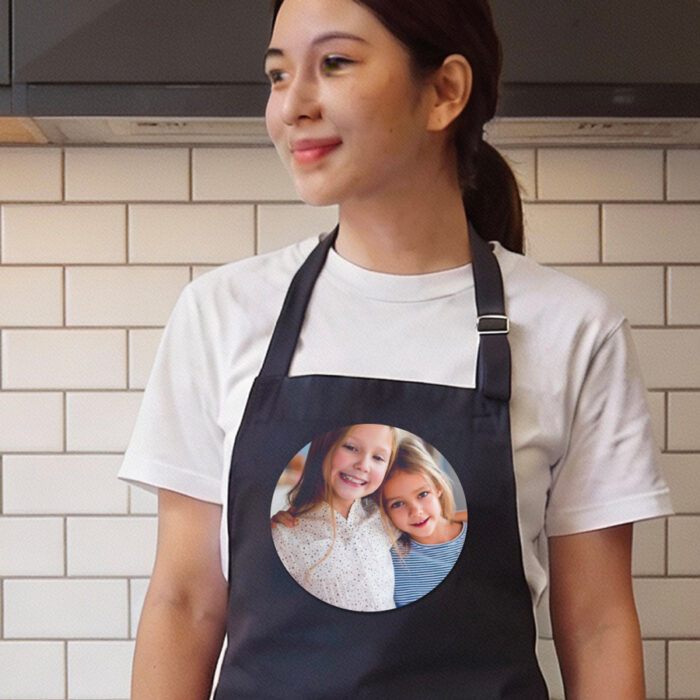 Alternative view of Blaue Schürze – Mit Foto